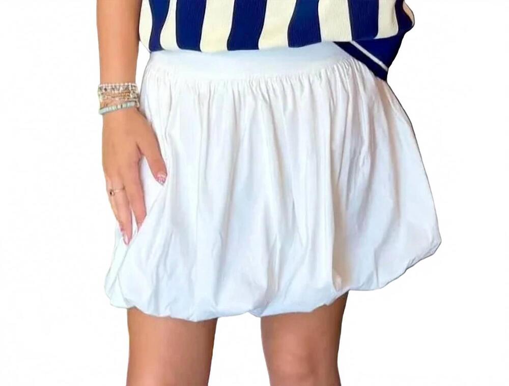 NEW CAROLE'S COLLECTIONS kimberley bubble skirt in white